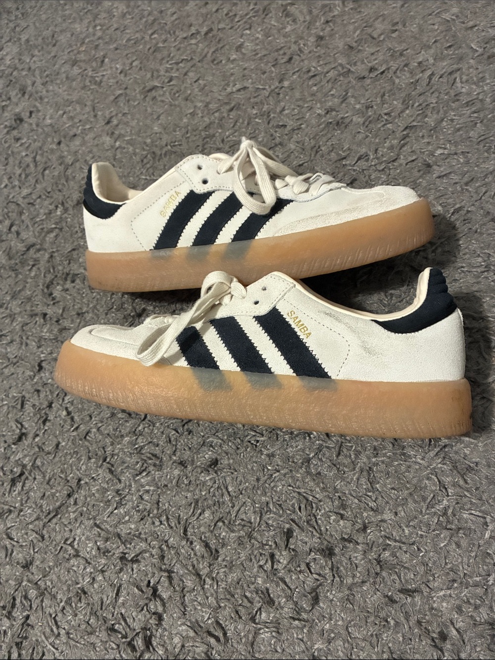 Grey Adidas samba